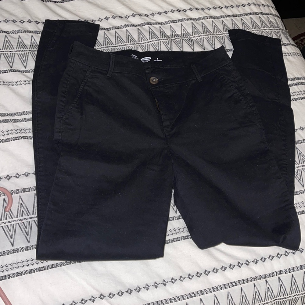 Black Chino Pants 6 Tall